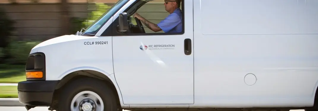 KIC Refrigeration service vehicle serving Short Pump area